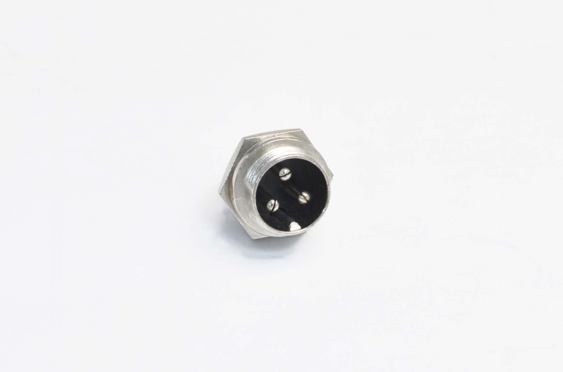 Разъем MIC 3P "шт" металл на корпус 1-562-3 D-16mm
