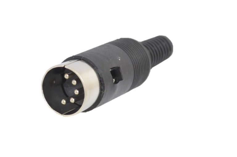 Разъем DIN 5-pin "шт" пластик на кабель 7-0251