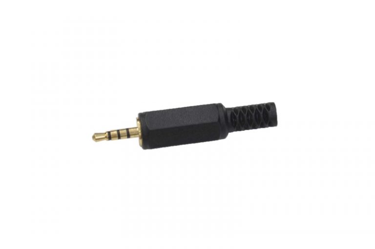 Разъем аудио 2.5mm "шт" 4C пластик gold 1-021G