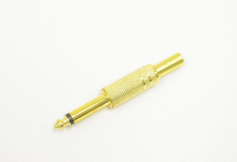 Разъем аудио 6.3mm "шт" моно металл gold 1-104G