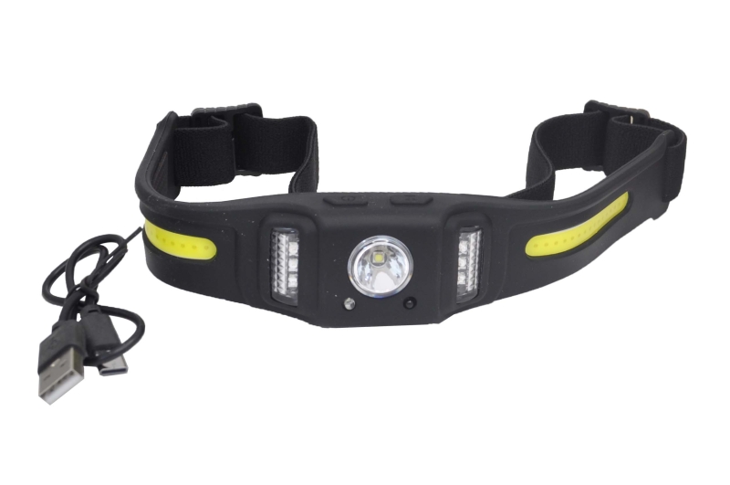 Фонарь налобный LD-2330 (Type-C) RGB/сенсор