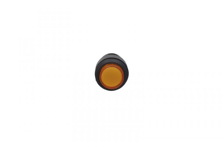 Кнопка R16-503AD-Y Off-On 250V 3A D=16mm желтая (с фиксацией) (LED подсветка - 3V)