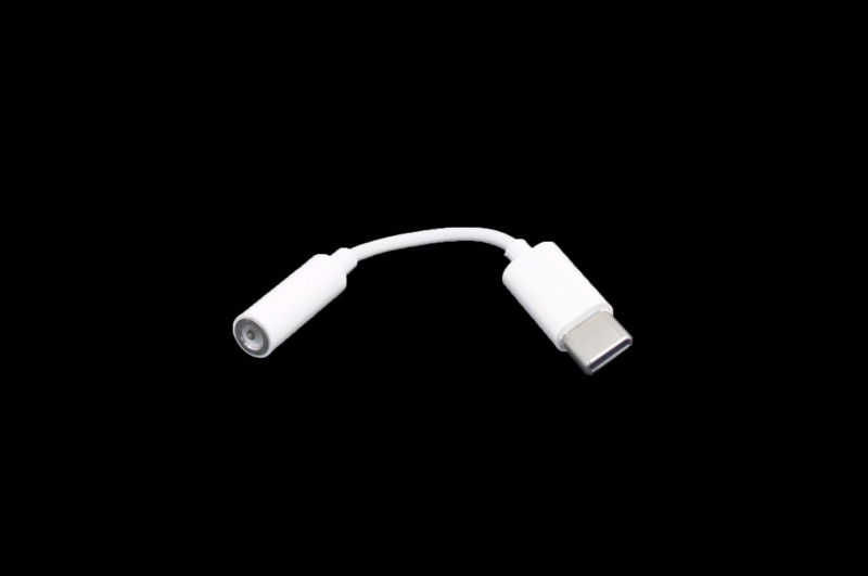 Адаптер Hoco LS35 Type-C-AUX, 0.1m, белый