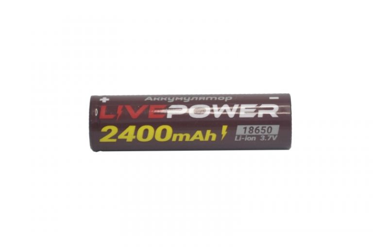 Аккумулятор 18650 LivePower LTE-38 2400mA 3.7V LI- ion (коричневый)