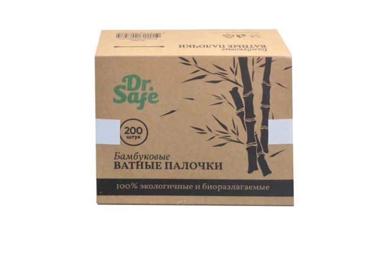 17512 DR.Safe ватные (бамбук)палочки (200шт.)