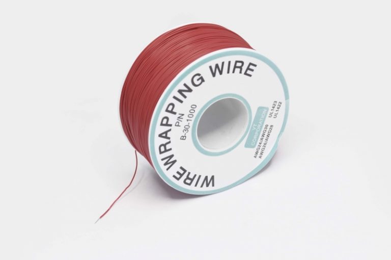 Кабель монтажный (30AWG P/N B-30-1000) 0.05mm красный