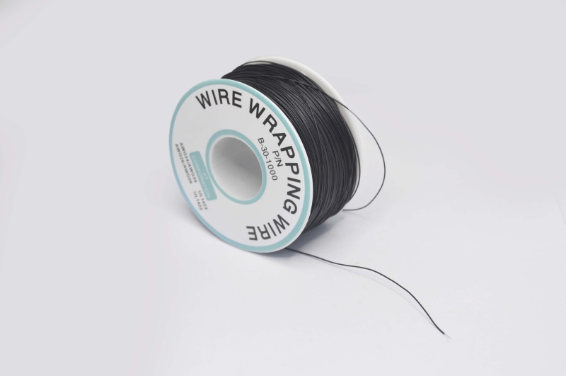 Кабель монтажный (30AWG P/N B-30-1000) 0.05mm черный