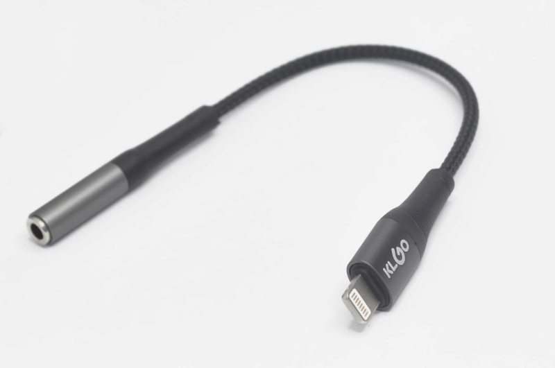 Переходник Lightning - 3.5mm "гн" 0.18м KLGO AUX-5