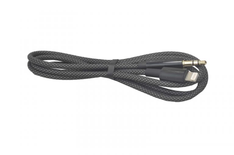 Кабель Hoco UPA19 Lightning-AUX 1m, черный