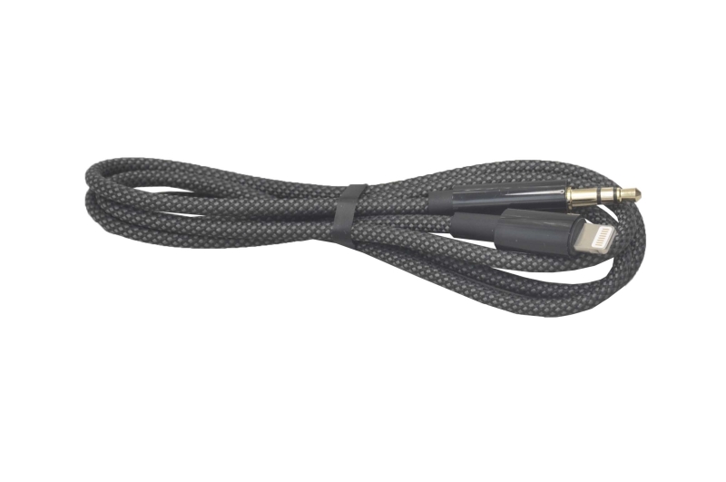 Кабель Hoco UPA19 Lightning-AUX 1m, черный