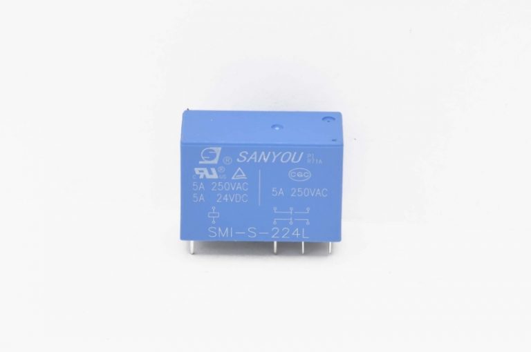 Реле SMI-S-224L (14F3) Катушка 24V, две группы (2C), 5А 29х12,6х20,6