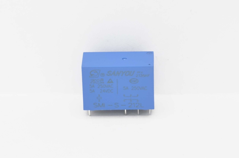 Реле SMI-S-212L (14F3) Катушка 12V, две группы (2C), 5А 29х12,6х20,6