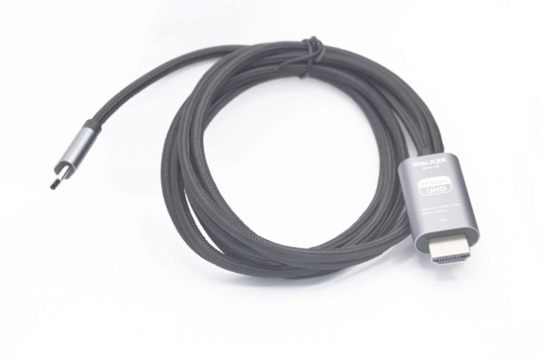 30542 Кабель Walker WHD-58 HDMI/Type-C, 2м поддержка 4К, серый