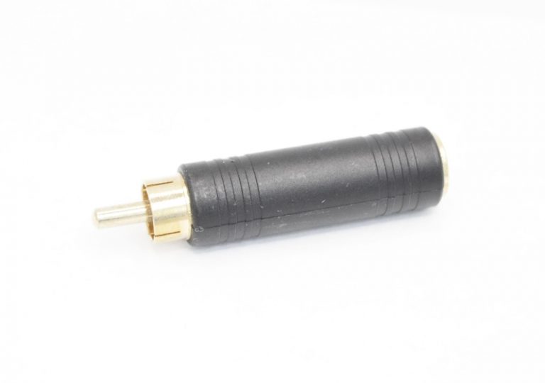 Переходник RCA "шт" - 6.3mm "гн" моно пластик gold 2-250G