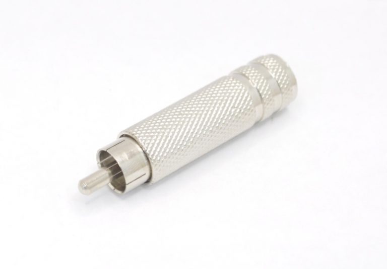 Переходник RCA "шт" - 6.3mm "гн" моно металл 2-254