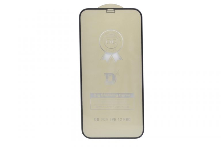 Защитное стекло iPhone 12/12 Pro D2+ 3D, черное