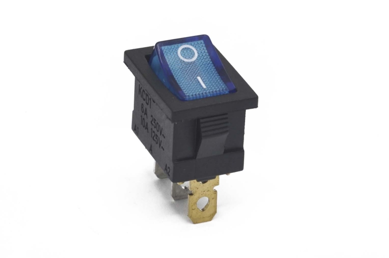 Переключатель KCD1-101-C3-BL On-Off синий 250V 3A (3c)