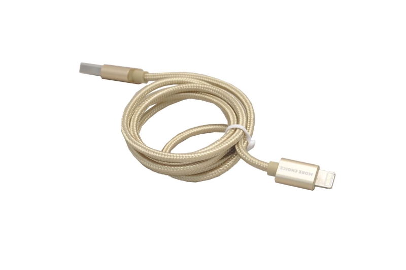 Кабель More choice K11i USB-Lightning gold 1м