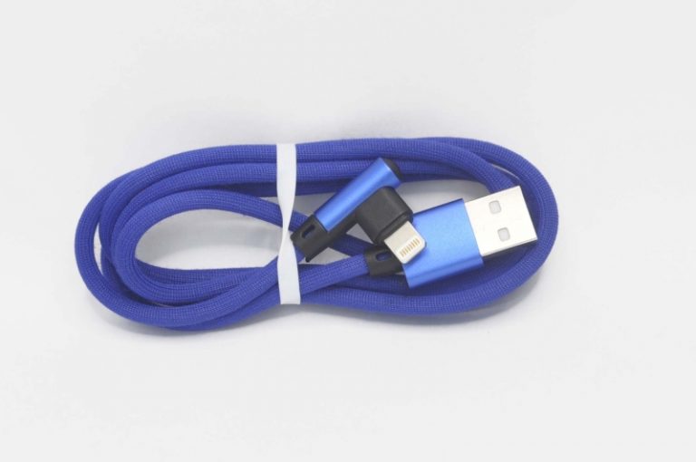 Кабель More choice K27I USB-Lightning, 2.1A, нейлон, синий 1м