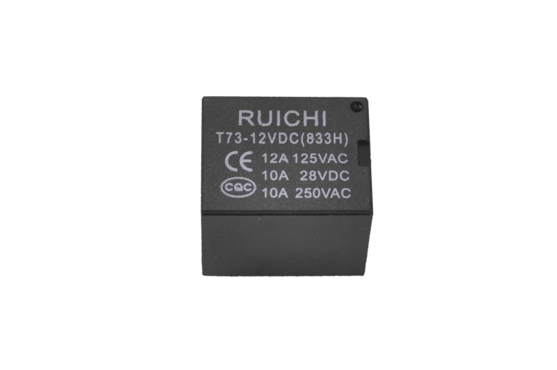 Реле T73-12VDC (R833H) (JQC-3F) Катушка 12V, одна группа, 10А 19,0х15,8х15,5