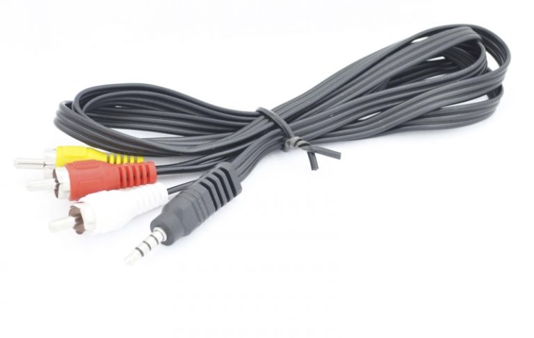 Шнур 3.5mm "шт" 4C - 3 x RCA "шт" 1.2м OT-AVC01
