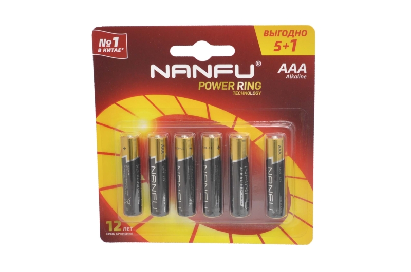 Nanfu Panda LR03-6BL (AAA) батарейка (5 поколение)