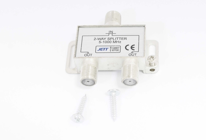 Splitter (разветвитель) на 2 TV 5-1000MHz 254-122