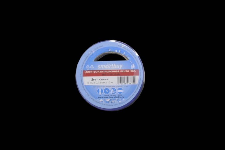 Изолента Smartbuy 15mm x 10м, синяя, SBE-IT-15-10-db