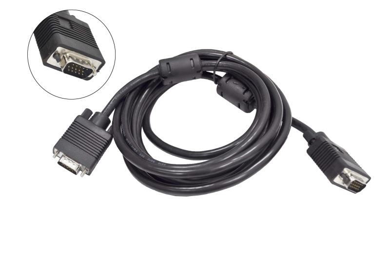 Шнур VGA HD15M > HD15M 3.0м черный V56 (A413)