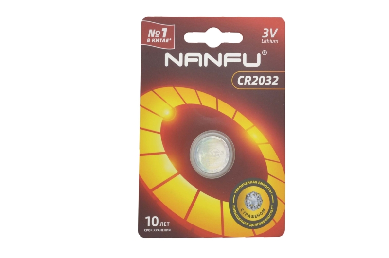 Nanfu Panda CR2032-1BL батарейка (5 поколение)