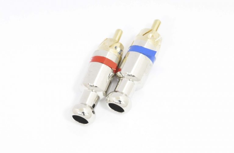 Разъем RCA "шт" металл gold на кабель (2шт) 1-264G