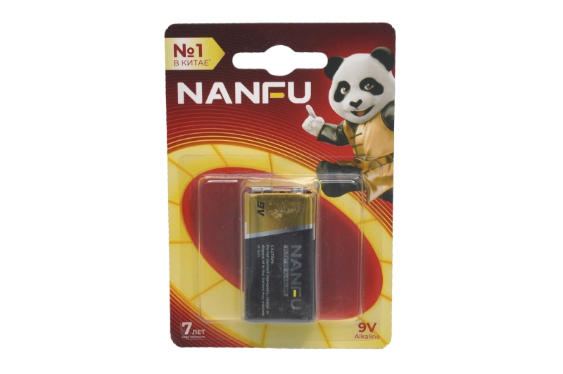 Nanfu Panda 6LR61-1BL батарейка (5 поколение)