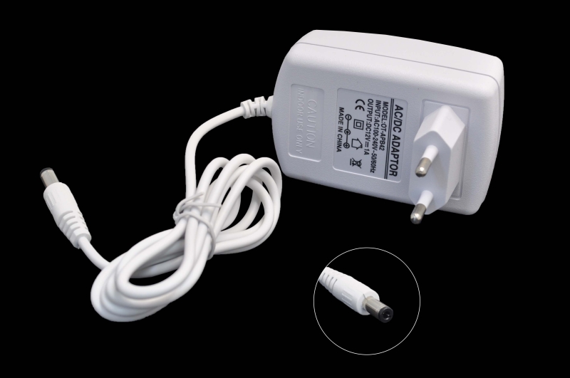 Блок питания 220V/12V 1.0A OT-APB42 (белый) (5.5x2.5) импульсный адаптер