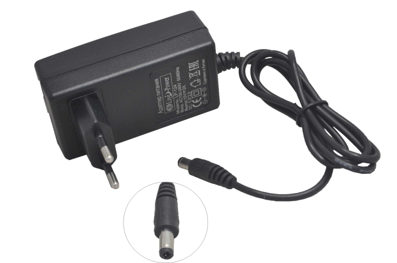 Блок питания 220V/10V 2.0A LP-124 (5.5x2.5)