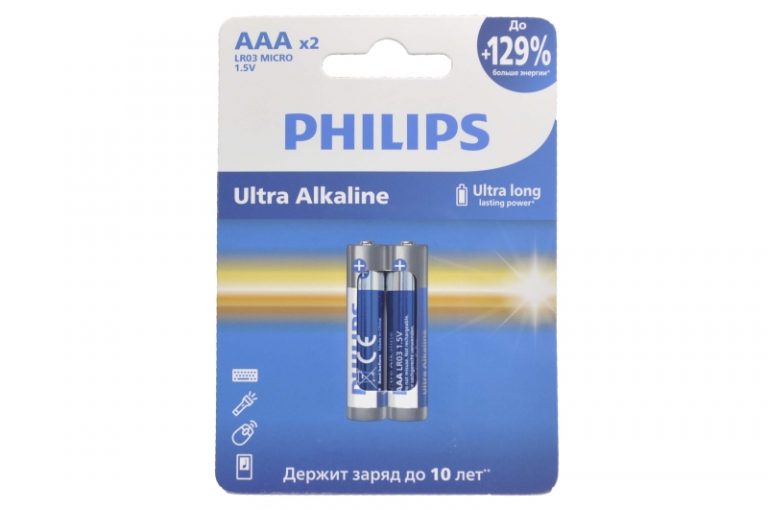 Philips LR03-2BL Ultra (AAA) батарейка (1шт.)