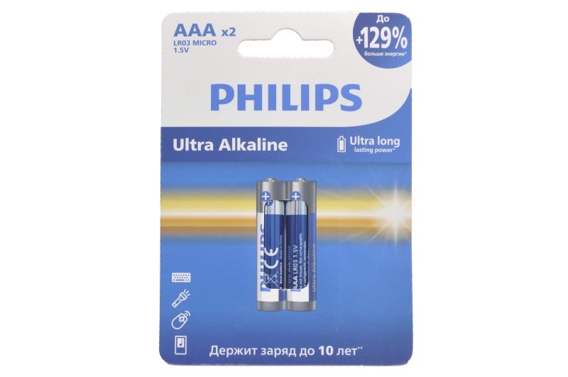 Philips LR03-2BL Ultra (AAA) батарейка (1шт.)