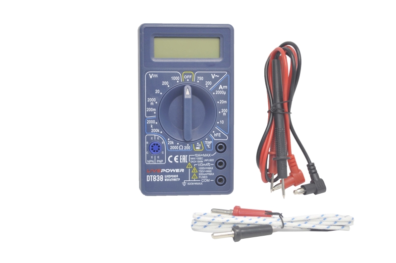 DT838 Цифровой мультиметр (LivePower)