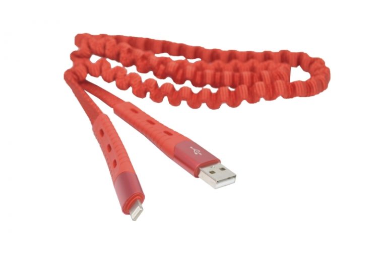 Шнур USB 2.0 AM > iPhone 5/5S/6/6+/6S/6S+/7/7+ 1.2м Hoco U78 красный